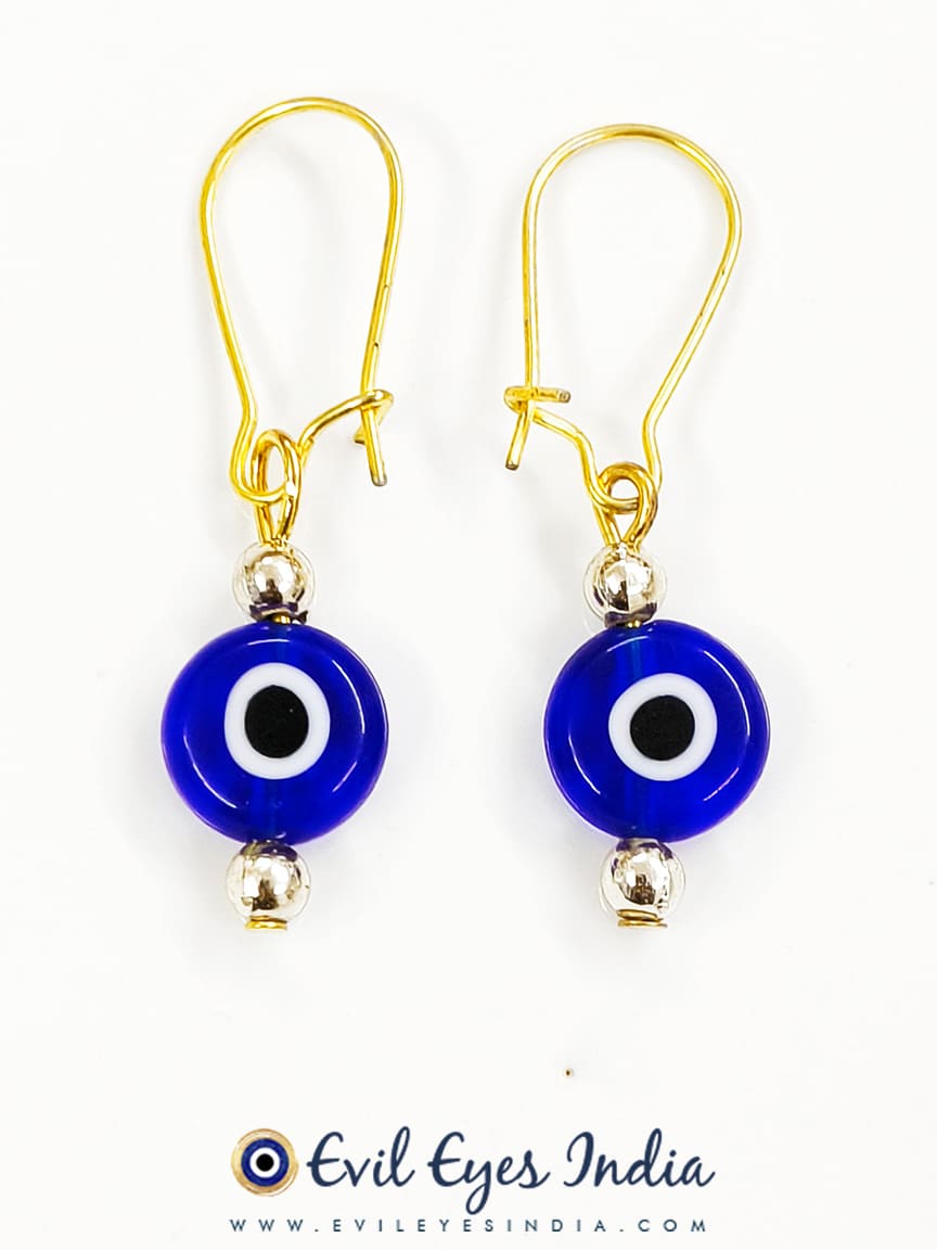 Buy Evil Eye Earrings, Dangle Earrings Turkish eye, Nazar Boncuk, Statement  Earrings, Drop Earrings, Turkish Eye Jewelry, Handmade Earrings, Round Evil  Eye Earrings (Blue) at Amazon.in