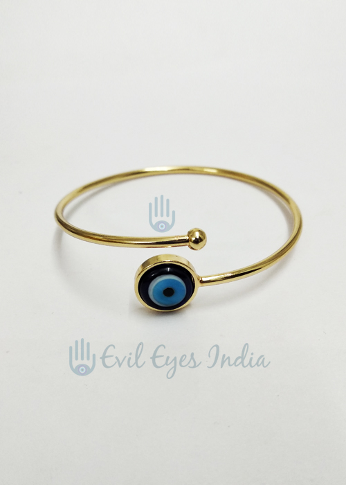 Buy GUANDU Simple Cute Evil Eye Bangle Bracelet for Women Girls Gifts  (Silver) Online at desertcartINDIA