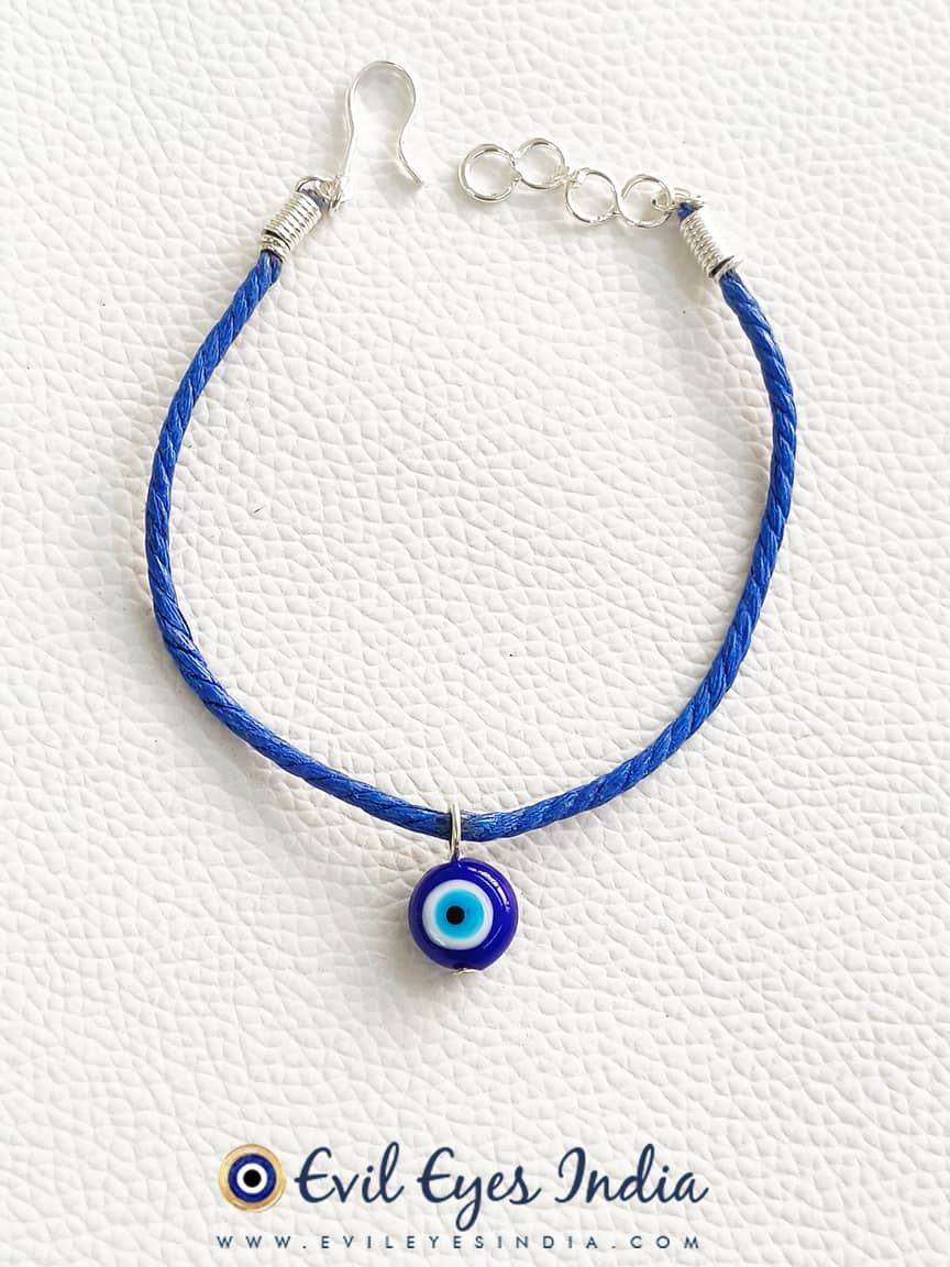 Beaded Evil Eye Bracelet - Blue Turkish Eyes